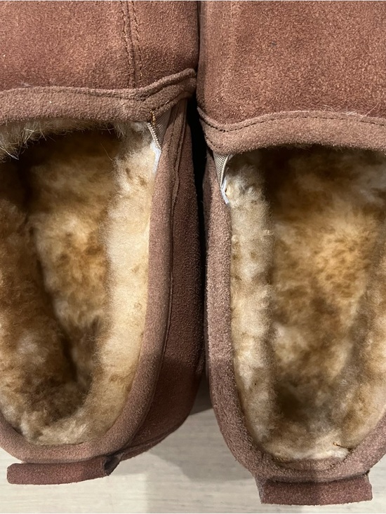 Red Wing Shoes Brown Suede Shearling-Lined Slip-Ons main image 5